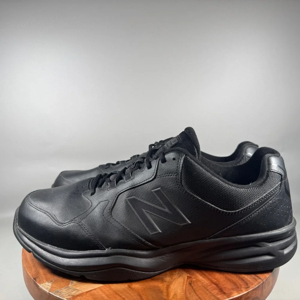 New Balance 411 Comfort Ride Men 15 4E Extra Wide Black Walking Shoes MA411LK1